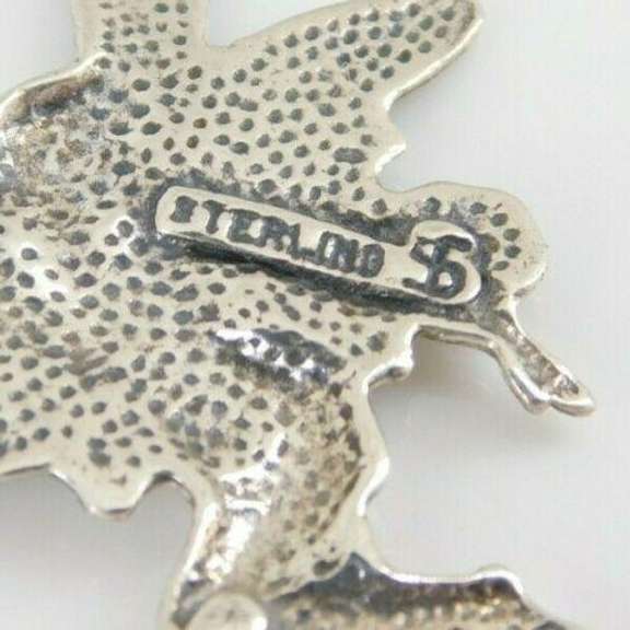Vintage Sterling Silver Fairy Pendant