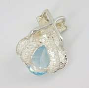 Sterling Silver Blue Topaz Pendant