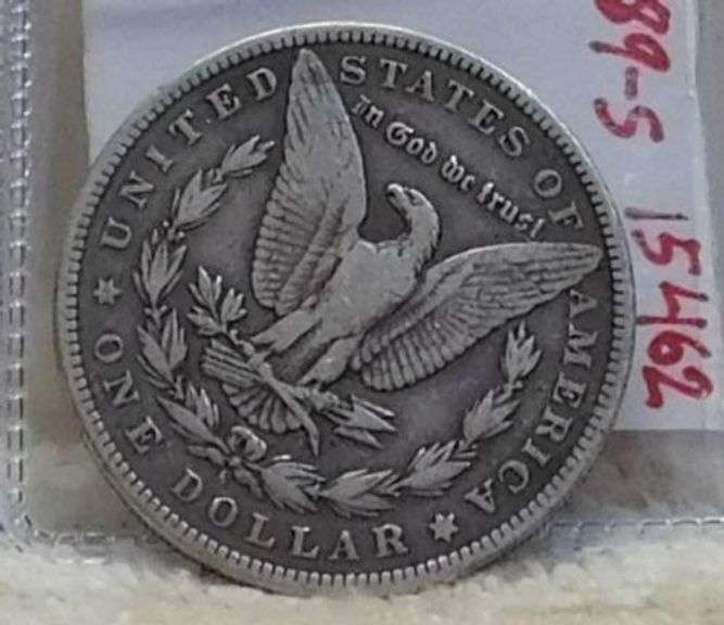 1889-S Morgan  Dollar, circulated, hard date