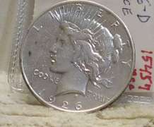 1926-D Peace Dollar, almost Uncirculated, Lusterous.
