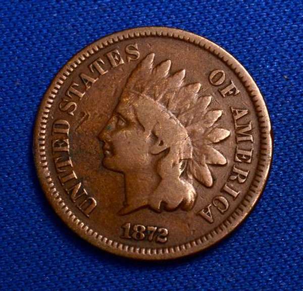 Nicer Great Date 1872 Indian 1c