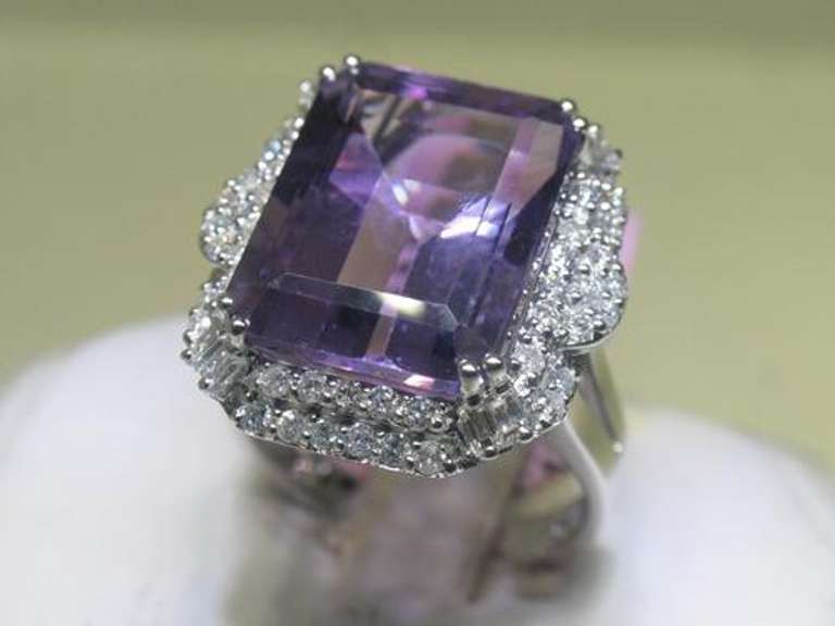 Envious Amethyst and Diamond Ring