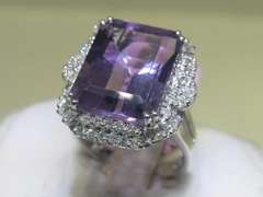 Envious Amethyst and Diamond Ring