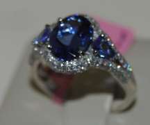 Dazzling Tanzanite and Diamond Cocktail Ring