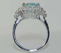 Dazzling Aquamarin and Diamond Cocktail Ring