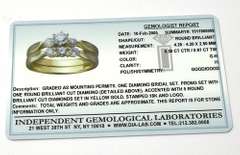 18KT & 0.97CTW Diamond Wedding Set