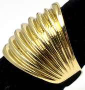 Heavy Segmented 14KT Yellow Gold Band Ring