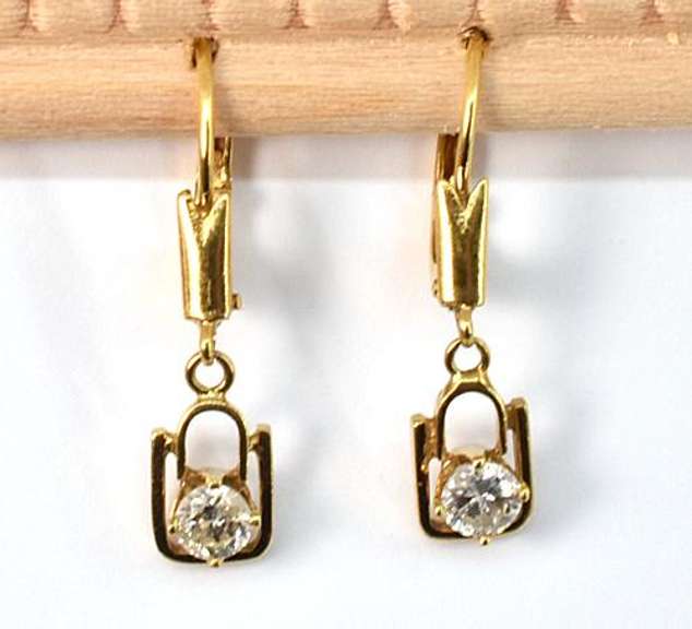 1/3 Ct. T. W. Dangling Diamond Earrings