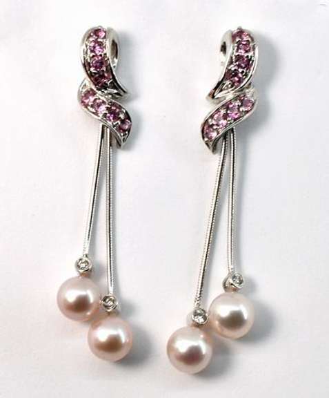 Stylish Pearl Dangle Earrings