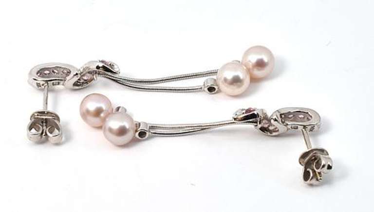 Stylish Pearl Dangle Earrings