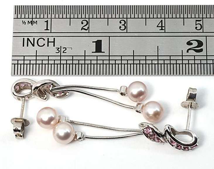 Stylish Pearl Dangle Earrings