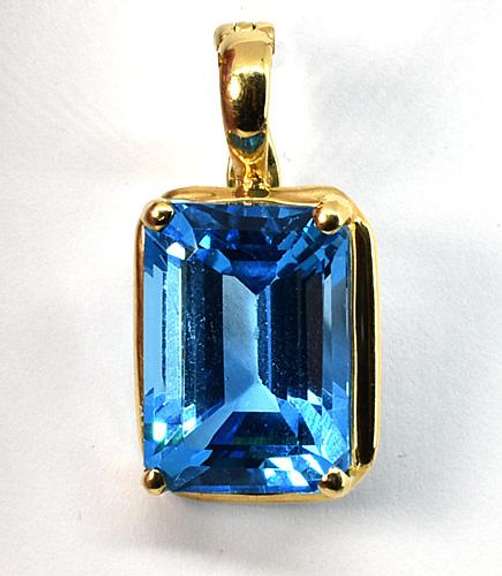Practical London Blue Topaz Pendant