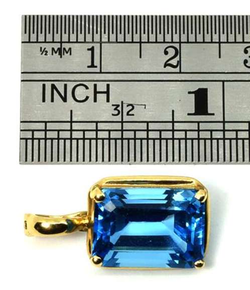 Practical London Blue Topaz Pendant