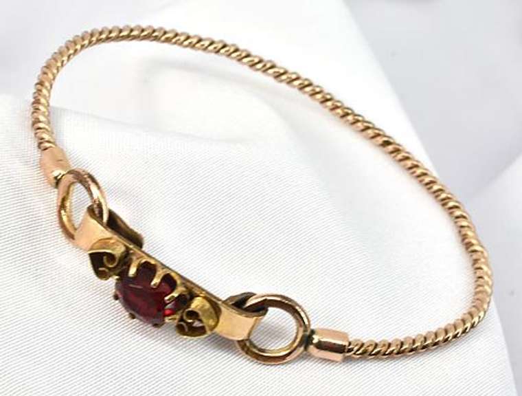 Sweet Antique Gold Filled Bangle