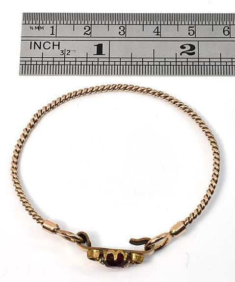 Sweet Antique Gold Filled Bangle