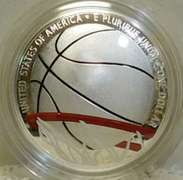 2020 NEW ! Colorized Basketball Silver Dollar Commemora