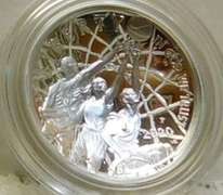 2020 NEW ! Colorized Basketball Silver Dollar Commemora