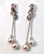 Stylish Pearl Dangle Earrings