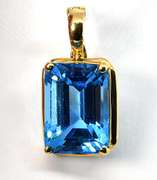 Practical London Blue Topaz Pendant