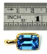 Practical London Blue Topaz Pendant