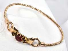 Sweet Antique Gold Filled Bangle