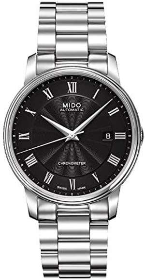 New Mens Mido Swiss Automatic Black Dial a Date Window