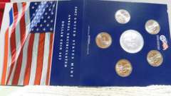 2007 Dollar Set, w/Silver Eagle, Uncirculated Mint