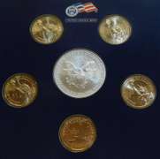 2007 Dollar Set, w/Silver Eagle, Uncirculated Mint