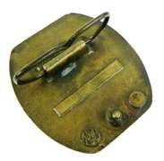 4 Wheeling Heavy Brass Belt Buckle