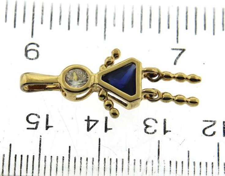 Gold Plated Boy and Girl Charms