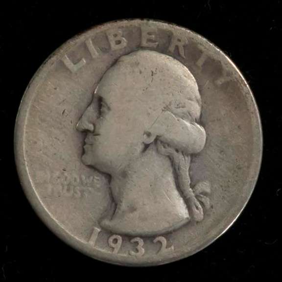 Key 1932 D Washington Quarter