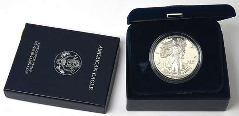 2000 Proof Silver Eagle no papers