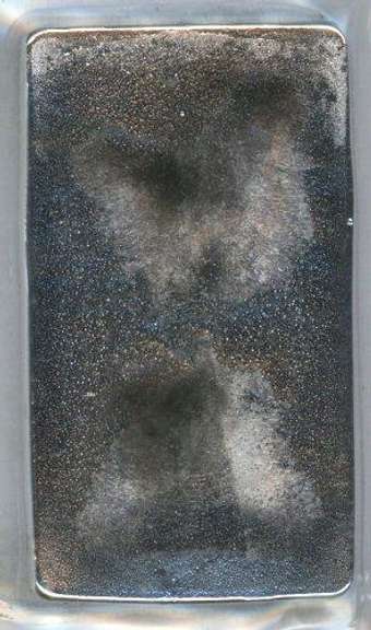 Poured 10 Troy OZ pure .9999 fine silver bar in plastic