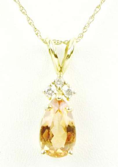 Exceptional 14K Morganite & Diamonds Necklace