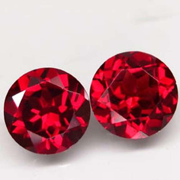 Elegant 3.17ct pair of ruby red Garnets