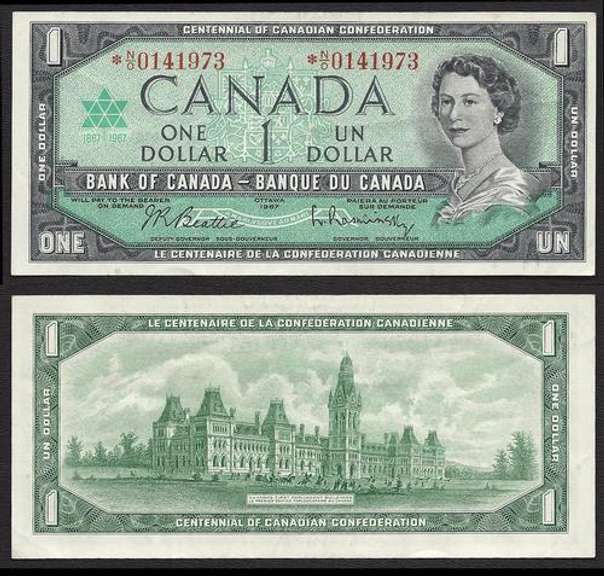 $1 1967 Bank of Canada Replacement note * N/O