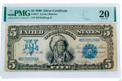 $ 5 1899 Series Indian Chief Silver Certificate