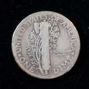 Full Rim Plus Key 1921 D Mercury Dime