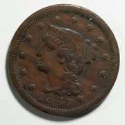 1847/8 Large Cent Rarity 3+