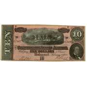 $10 Confederate Note Feb 17 1864 Uncirculated