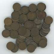 Bag of 50 assorted mixed date Indian Head Cents