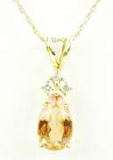 Exceptional 14K Morganite & Diamonds Necklace