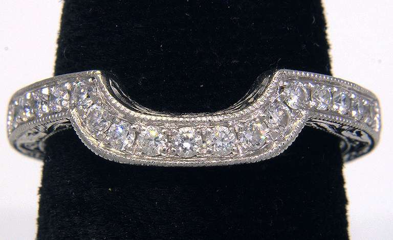 Unique Diamond Band in Platinum