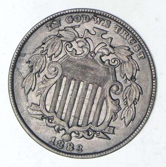 1883 Shield Nickel - Without Rays - Choice