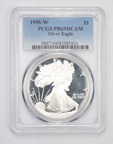 PR69 DCAM 1995-W American Silver Eagle - Key Date - Graded PCGS