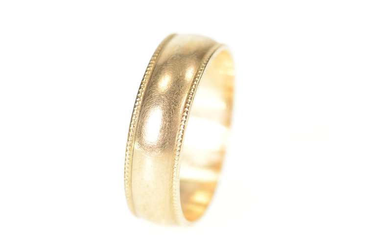 Gold Filled 5.8mm Classic Rounded Simple Wedding Band Ring