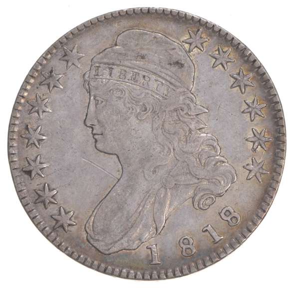 1818/7 Capped Bust Half Dollar - Small 8
