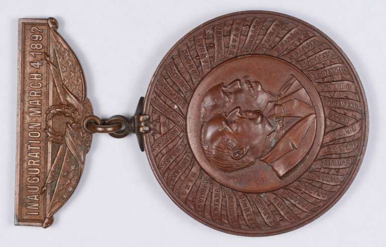 1897 William McKinley Presidential Inauguration Medal - Historic!