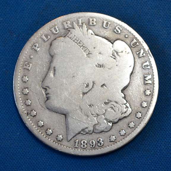 Semi Key 1893-O Morgan Silver Dollar, Circ