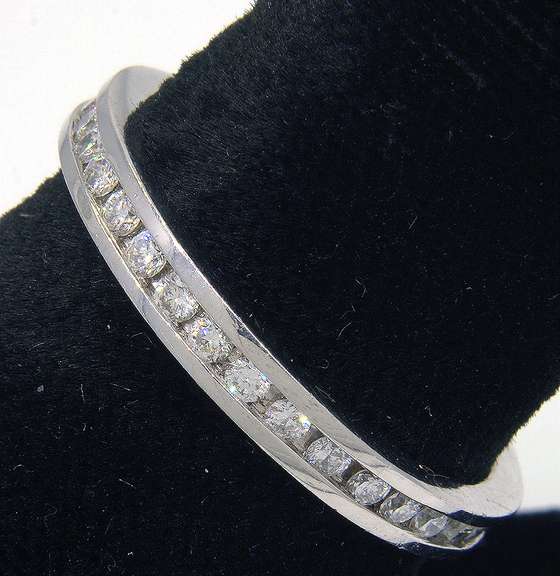 Platinum 0.51CTW Diamond Eternity Band
